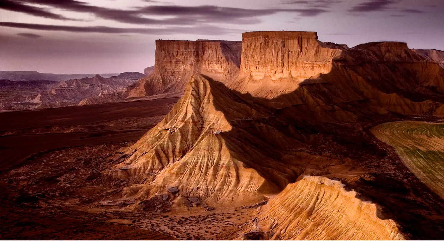 Paisaje desértico de las Bardenas Reales